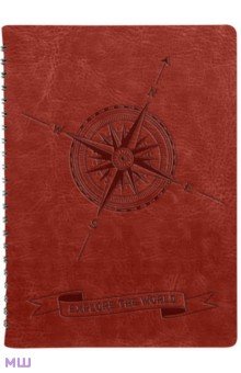 

Ежедневник недатированный Compass, коричневый, А5, 96 листов