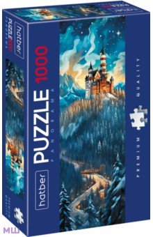 Пазл Puzzle-1000 Панорама. Зимний замок Хатбер
