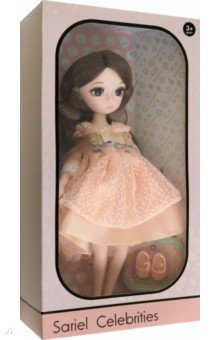 Кукла в персиковом платье Junfa