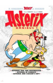 Обложка книги Asterix. Omnibus 7. Asterix and The Soothsayer. Asterix in Corsica. Asterix and Caesar's Gift. Комик, Goscinny Rene