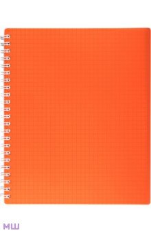 Тетрадь Line Neon Оранжевая, 80 листов, клетка Хатбер