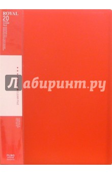 Папка с 20 вкладышами, красная Папка с 20 вкладышами, красная