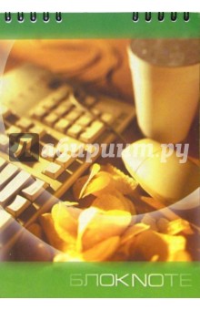 Блокнот А5 48 листов, клетка, пружина. Клавиатура/С2860 Блокнот А5 48 листов, клетка, пружина. Клавиатура/С2860