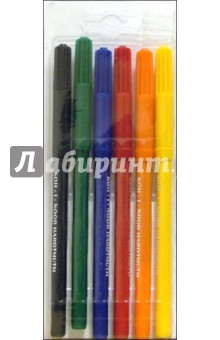 Фломастеры 6 цветов Koh-I-Noor /9701 Фломастеры 6 цветов Koh-I-Noor /9701