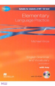 Elementary Language Practice. English Grammar and Vocabulary. With key (+CD) - Michael Vince