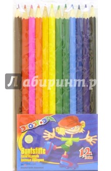 Карандаши 12 цветов. DIGGY-DA (131218) Карандаши 12 цветов. DIGGY-DA (131218)