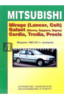 Mitsubishi Mirage, Galant, Cordia, Tredia, Precis (черно-белые схемы)