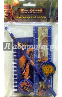 Набор канцелярский с блокнотом Disney, Пираты. PR-504 Набор канцелярский с блокнотом Disney, Пираты. PR-504