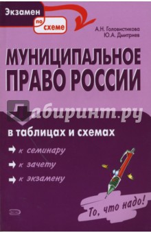 Муниципальное право России в таблицах и схемах - Головистикова, Дмитриев