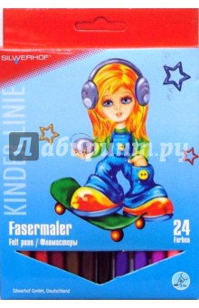 Фломастеры 24 цвета (862419-01) "Djolly Dolls" Фломастеры 24 цвета (862419-01) "Djolly Dolls"