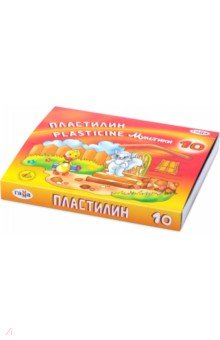 Пластилин "Мультики", 10 цветов (280017) Пластилин "Мультики", 10 цветов (280017)