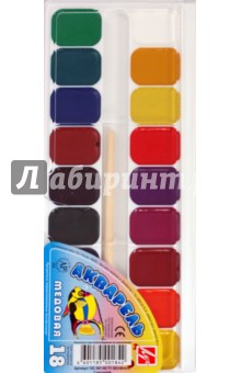 Краски акварельные Аквариум 18 цветов (10С 541-08) Краски акварельные Аквариум 18 цветов (10С 541-08)