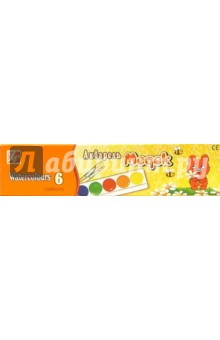 Краски акварель Медок 6 цветов (8С 365-08) Краски акварель Медок 6 цветов (8С 365-08)
