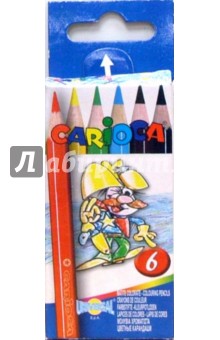 Карандаши мини 6 цветов Carioca (41448) Карандаши мини 6 цветов Carioca (41448)