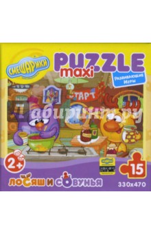 Maxi Puzzle. Смешарики. Лосяш и Совунья Maxi Puzzle. Смешарики. Лосяш и Совунья