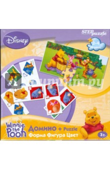 Домино+Puzzle (80102) Винни. Фигура, форма, цвет Домино+Puzzle (80102) Винни. Фигура, форма, цвет