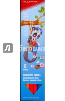 Карандаши Panda 6 цветов Карандаши Panda 6 цветов
