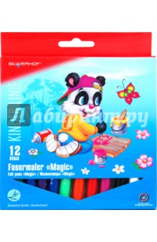 Фломастеры "Magic" 12 цветов Panda (861227-04) Фломастеры "Magic" 12 цветов Panda (861227-04)