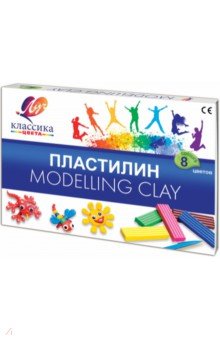 Пластилин "Классика" (8 цветов) (12С 867-08) Пластилин "Классика" (8 цветов) (12С 867-08)