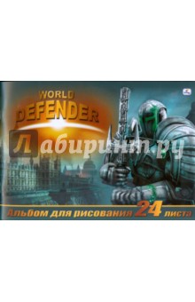 Альбом для рисования 24 листа. Кибер-воины. Зеленый (АЛ24373) Альбом для рисования 24 листа. Кибер-воины. Зеленый (АЛ24373)
