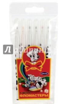 Фломастеры 6 цветов (092/6Dal) Фломастеры 6 цветов (092/6Dal)
