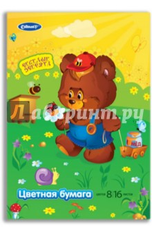 Бумага цветная 16 листов (FK-6416-A) Бумага цветная 16 листов (FK-6416-A)