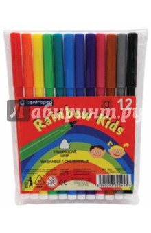 Фломастеры 12 цветов "Rainbow Kids" (7550/12) Фломастеры 12 цветов "Rainbow Kids" (7550/12)