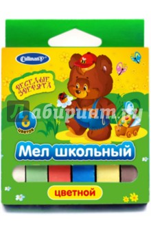 Мел школьный цветной, 6 штук, 6 цветов (FMC-6An) Мел школьный цветной, 6 штук, 6 цветов (FMC-6An)