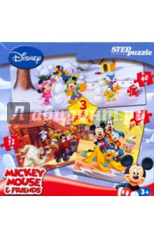 Step Puzzle 3 в 1 "Микки Маус" (92402) Step Puzzle 3 в 1 "Микки Маус" (92402)