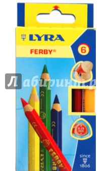 Карандаши 6 цветов (лакированные) Ferby (3621060) Карандаши 6 цветов (лакированные) Ferby (3621060)