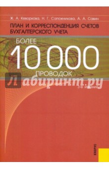 План и корреспонденция счетов бухгалтер. учета.Более 10000 проводок.Практика применения плана счетов - Кеворкова, Савин, Сапожникова