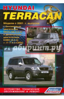 Hyundai Terracan. Модели с 2001 года выпуска с бензиновым двигателем G6CV (V6 3,5 л) и дизельными