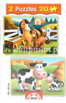 Пазл-20 "Мамы с детьми" (2х20) (13825) Пазл-20 "Мамы с детьми" (2х20) (13825)