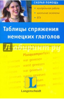 Таблицы спряжения немецких глаголов