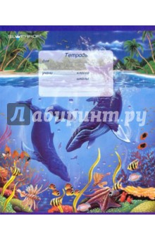 Тетрадь "Море" 24 листа, клетка (721083-35) Тетрадь "Море" 24 листа, клетка (721083-35)