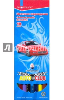 Карандаши цветные 18 цветов "Auto" (131833-01) Карандаши цветные 18 цветов "Auto" (131833-01)