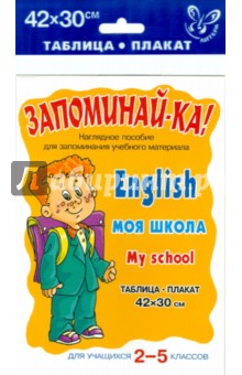 Английский. Моя школа. Для учащихся 2-5 классов. Плакат обложка книги Английский. Моя школа. Для учащихся 2-5 классов. Плакат обложка книги