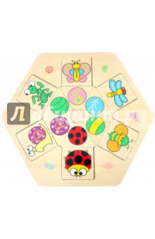 Игра развивающая настольная "Пазлы" (Ф21-313) Игра развивающая настольная "Пазлы" (Ф21-313)
