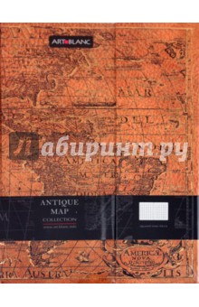 Тетрадь ART-BLANC "Antique Map", клетка (080331SV) Тетрадь ART-BLANC "Antique Map", клетка (080331SV)