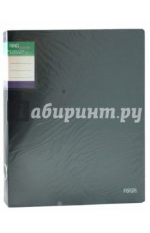 Папка с 4 D-кольцами А4 , карман, мокрый асфальт (RF-404DM) Папка с 4 D-кольцами А4 , карман, мокрый асфальт (RF-404DM)