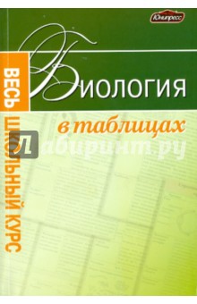 Заяц, Бутвиловский, Давыдов - Биология. Весь школьный курс в таблицах обложка книги Заяц, Бутвиловский, Давыдов - Биология. Весь школьный курс в таблицах обложка книги