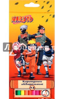 Карандаши акварельные 12 цветов "Naruto" (AK-12/N) Карандаши акварельные 12 цветов "Naruto" (AK-12/N)