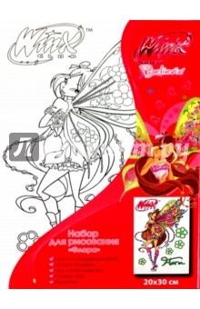 Набор для рисования на холсте с подрамником 20х30см "Winx" (CS088/WB) Набор для рисования на холсте с подрамником 20х30см "Winx" (CS088/WB)