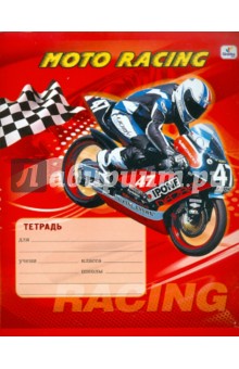 Тетрадь 24 листа, клетка "Moto Racing" (ТК243322) Тетрадь 24 листа, клетка "Moto Racing" (ТК243322)