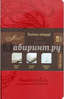 Бизнес-блокнот In Folio, "Fiore" (red) (1027) Бизнес-блокнот In Folio, "Fiore" (red) (1027)