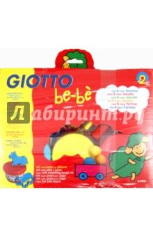 Набор для лепки Giotto be-be. Масса для моделирования - 3 шт., 6 формочек, стек и скалка (462900) Набор для лепки Giotto be-be. Масса для моделирования - 3 шт., 6 формочек, стек и скалка (462900)