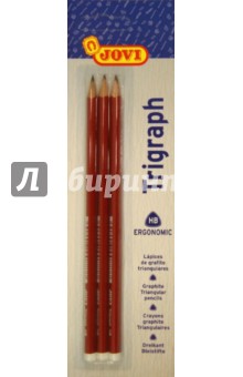 Карандаши чернографельные треугольные тонкие 3шт (736/3) Карандаши чернографельные треугольные тонкие 3шт (736/3)