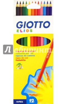Карандаши цветные "Elios" (12 цветов) (275000) Карандаши цветные "Elios" (12 цветов) (275000)