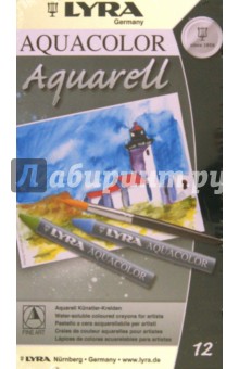 Карандаши 12цв воск. акварель. метал.кор.(L5611120) Карандаши 12цв воск. акварель. метал.кор.(L5611120)