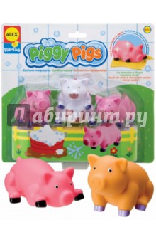Игровой набор для ванны "Вымой поросенка", меняющий цвет (825PN) Игровой набор для ванны "Вымой поросенка", меняющий цвет (825PN)